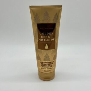 Bath and Body Works Golden Berry Mistletoe Ultimate Hydration Body Cream 8 oz